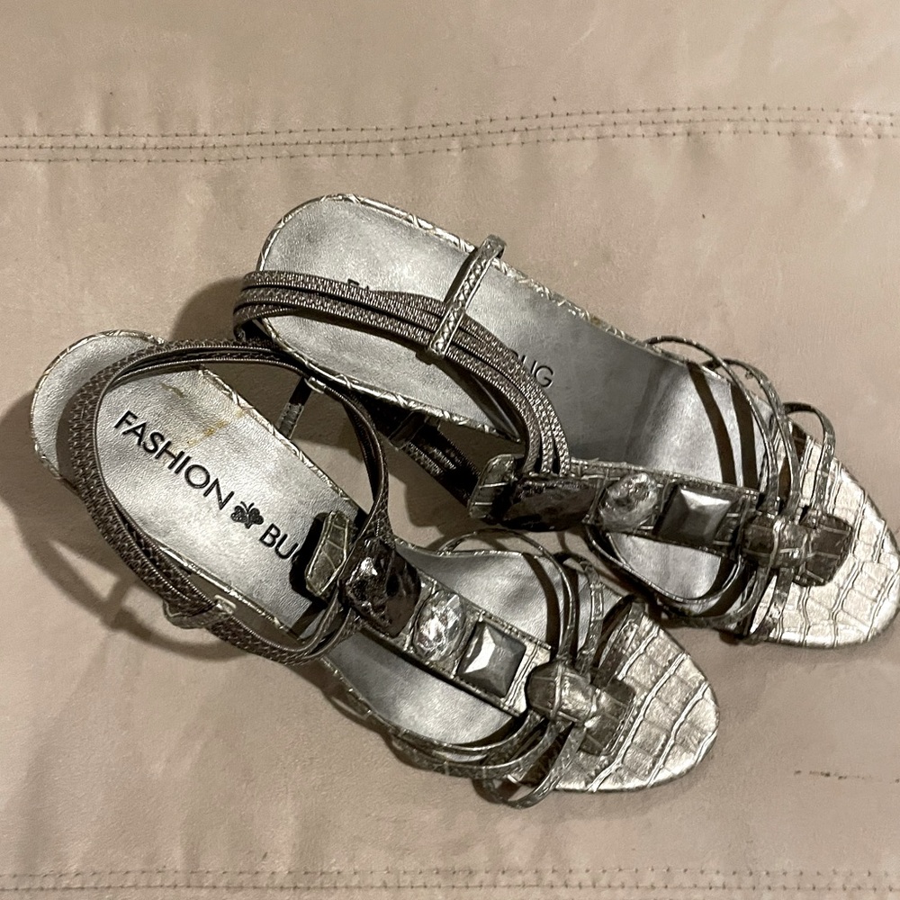 Fashion Bug Silver Heels